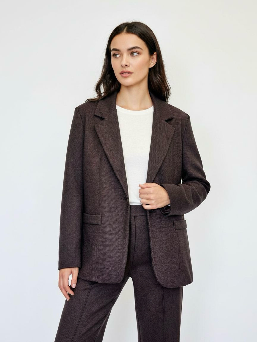 Wholesaler DOREMI - Thick single-breasted blazer