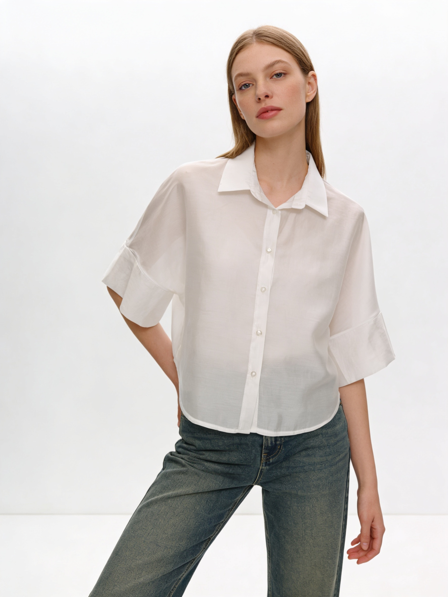 Wholesaler DOREMI - Short blouse with short sleeves