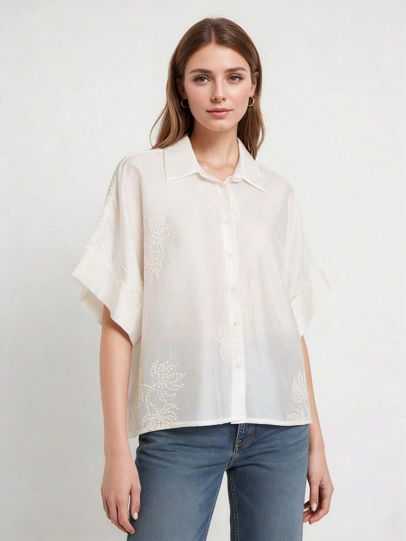 Wholesaler DOREMI - Short-sleeve shirt with embroidered patterns