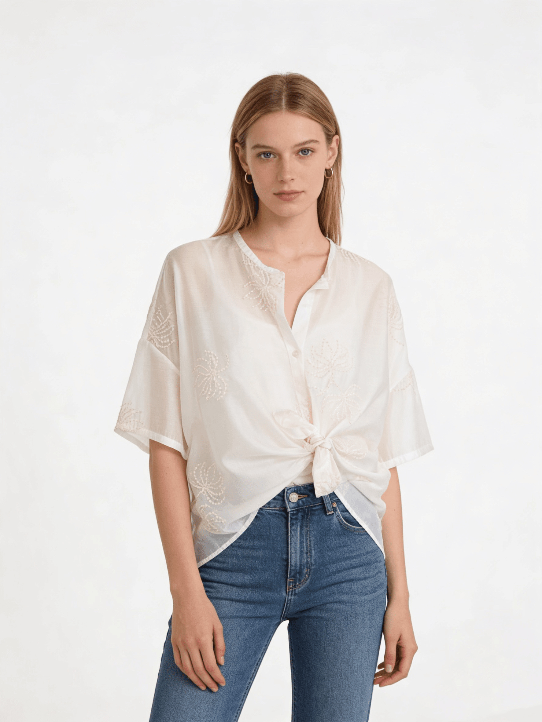 Wholesaler DOREMI - Short-sleeve shirt with embroidery