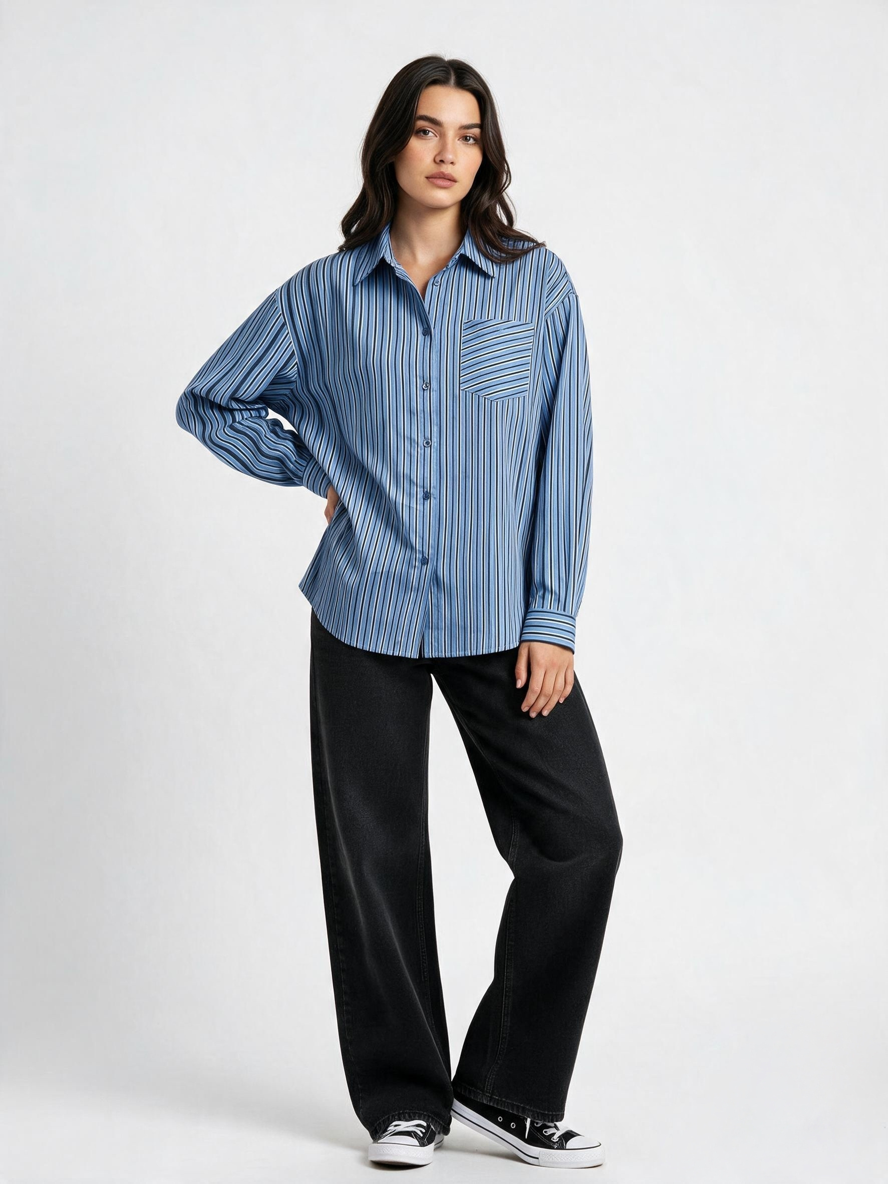 Wholesaler DOREMI - Striped shirt with pocket
