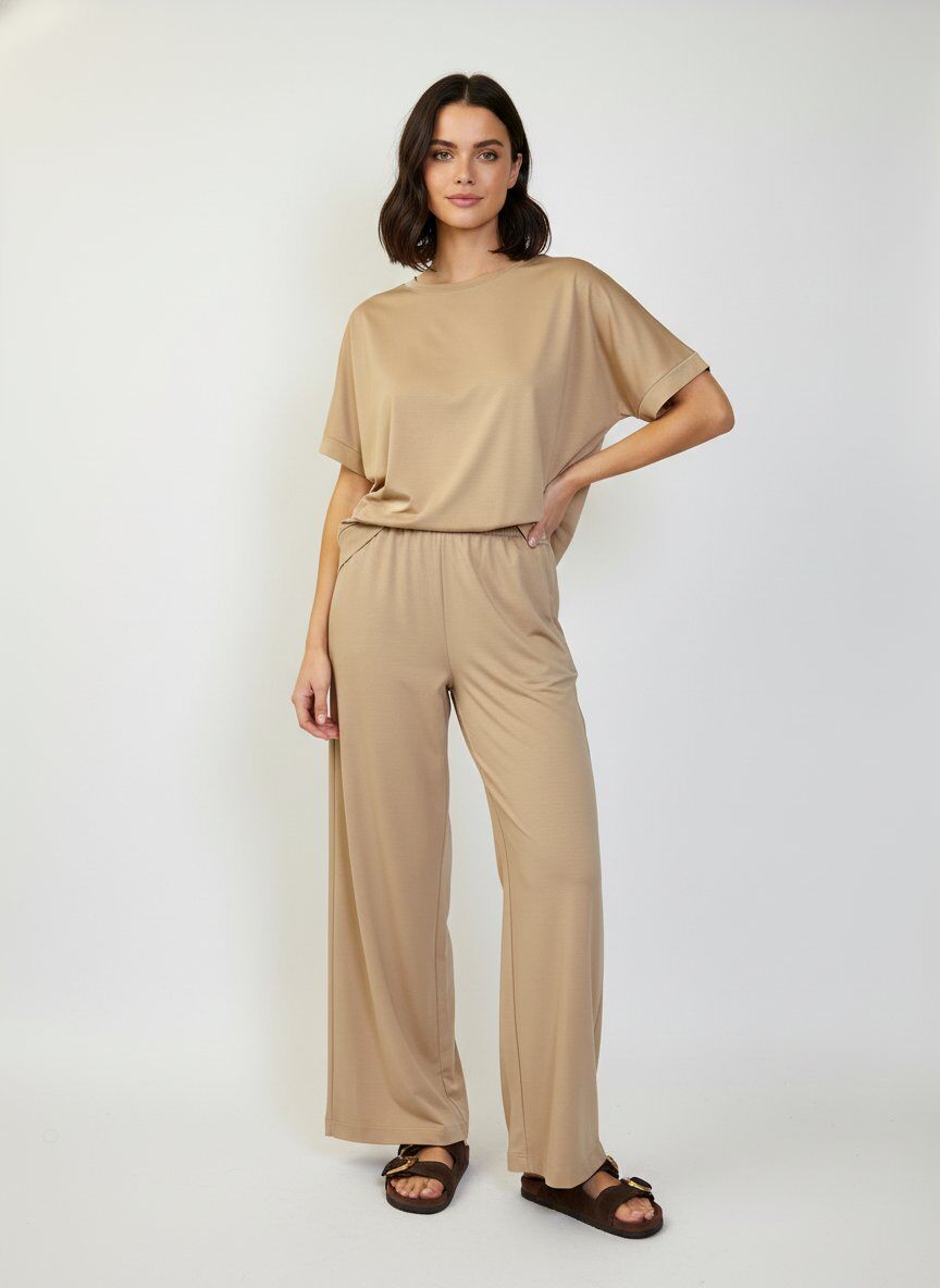 Mayorista DOREMI - Conjunto de lyocell camiseta y pantalones