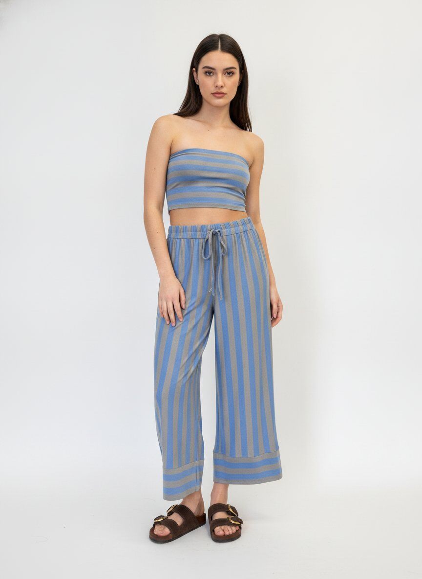 Wholesaler DOREMI - Viscose set with top and trousers