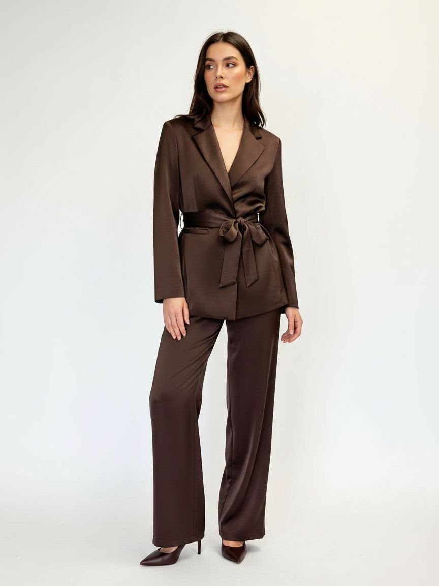 Wholesaler DOREMI - Satin blazer and pants set