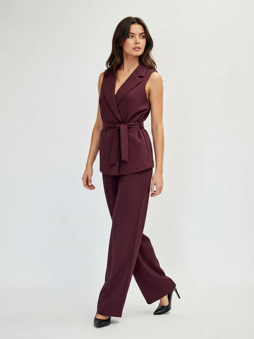 Wholesaler DOREMI - ELEGANT SLEEVELESS SET AND WIDE-LEG PANTS