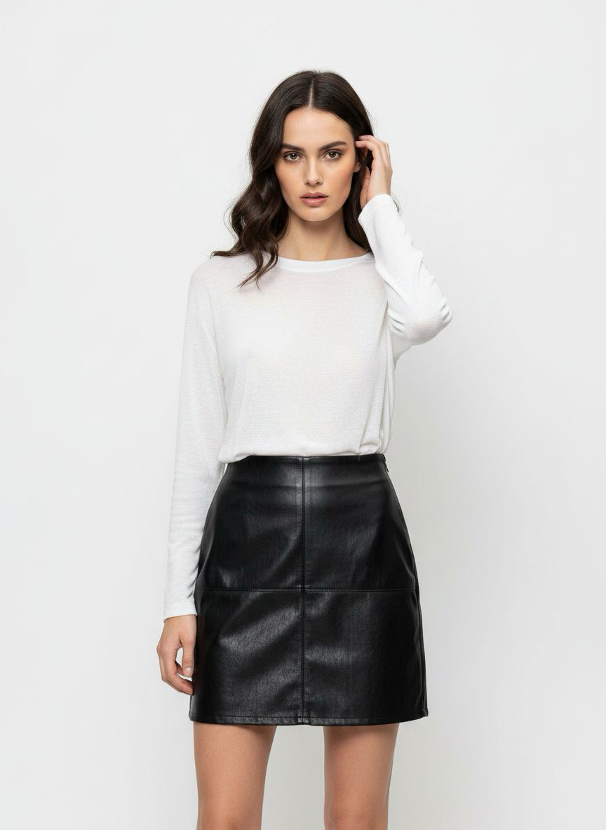Wholesaler DOREMI - FAUX LEATHER MINI SKIRT