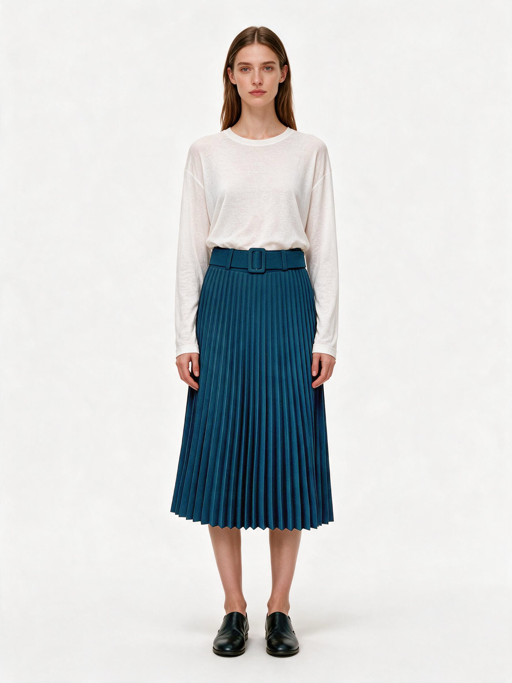 Wholesaler DOREMI - Pleated skirt with belt