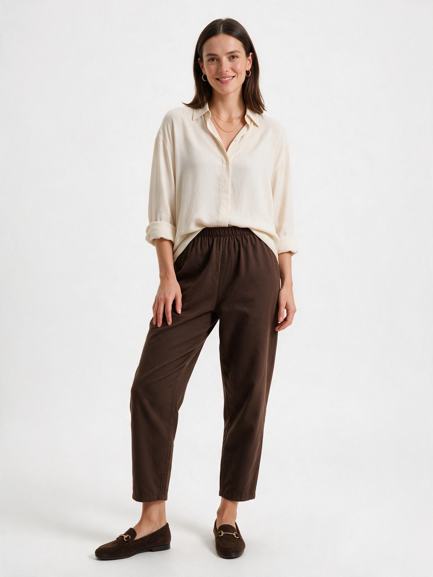 Wholesaler DOREMI - Elastic waist chino pants