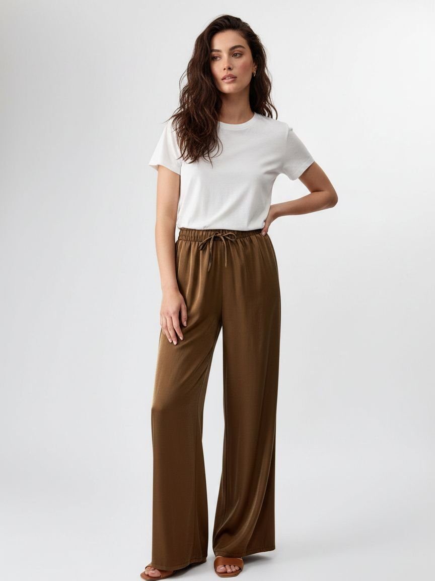 Wholesaler DOREMI - Satin trousers with drawstring