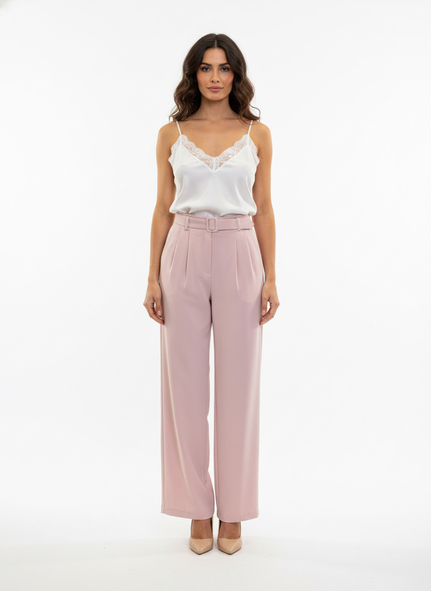 Wholesaler DOREMI - Wide-leg pants with integrated belt