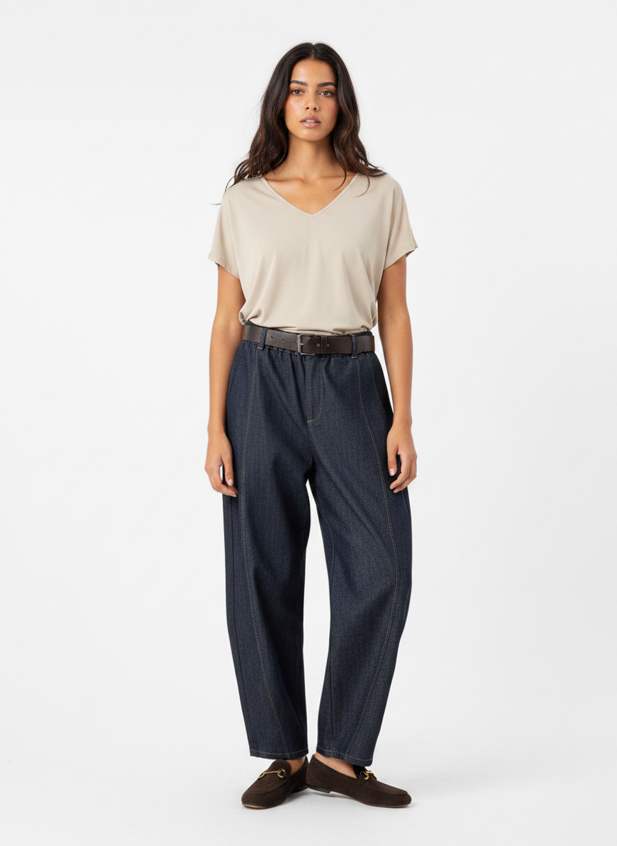 Wholesaler DOREMI - Denim trousers with belt