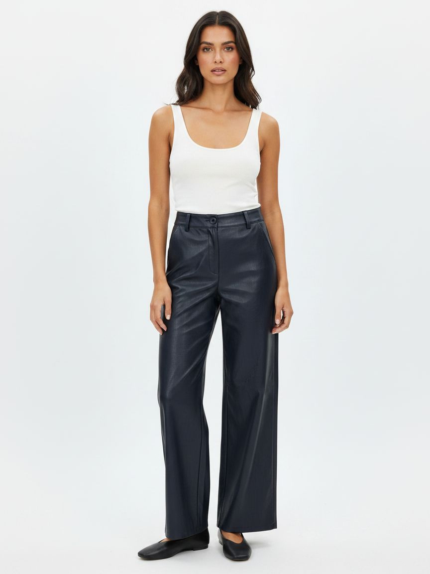 Wholesaler DOREMI - Straight-leg trousers with coating