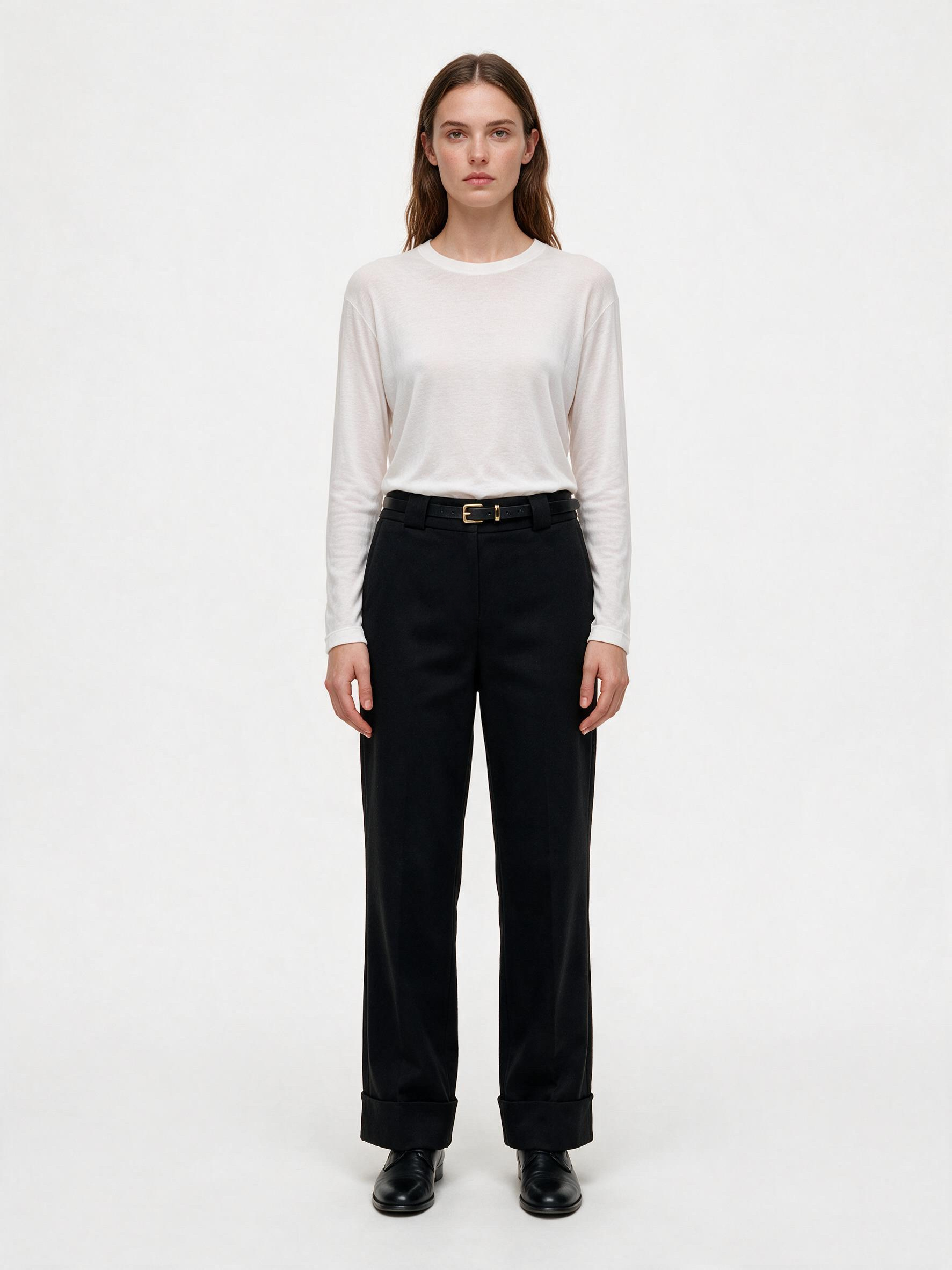 Wholesaler DOREMI - Cuffed trousers with belt