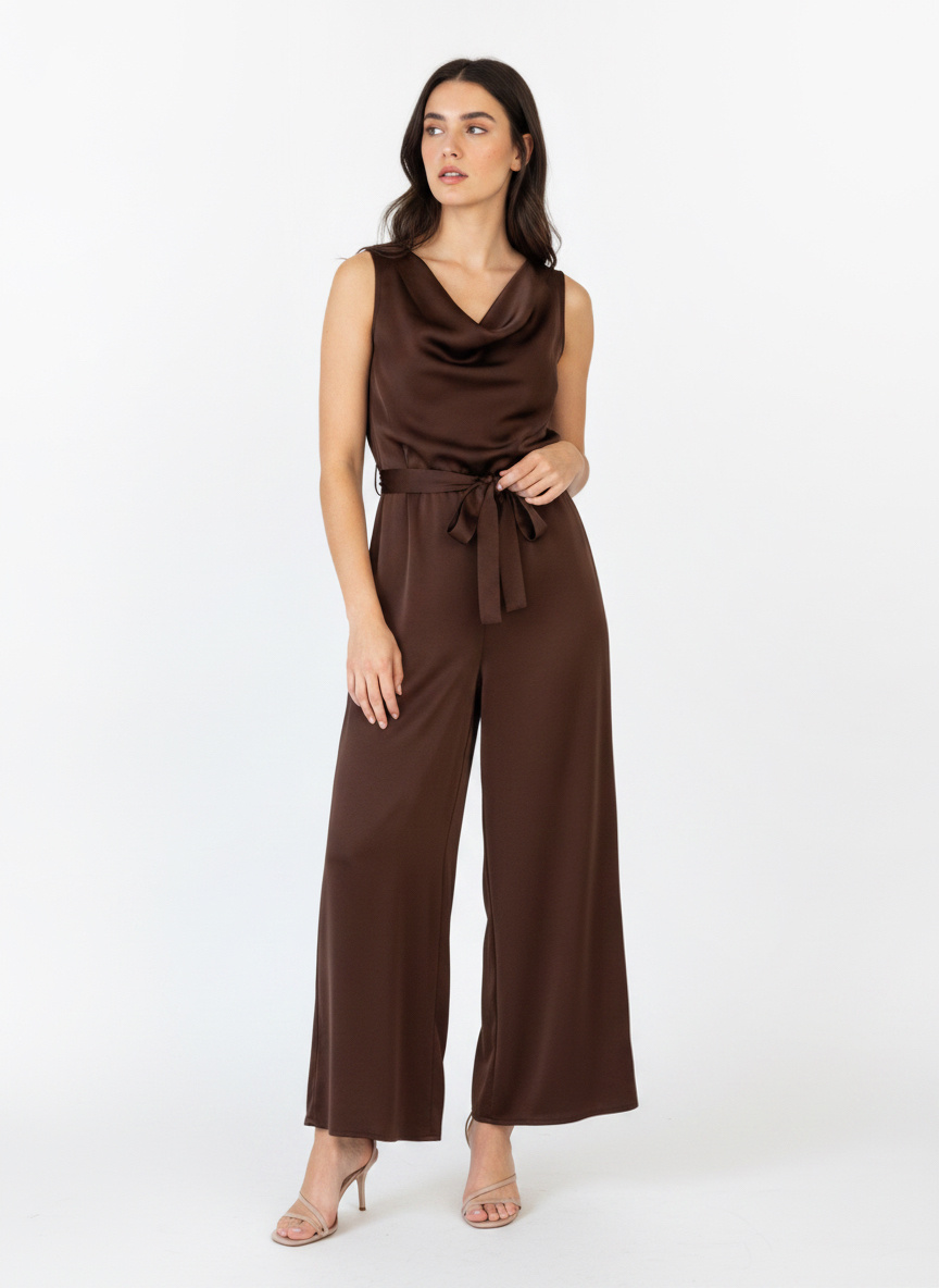 Wholesaler DOREMI - Semi-gloss satin jumpsuit