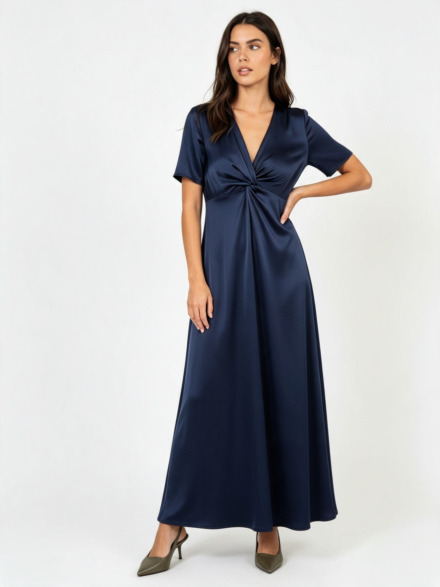 Wholesaler DOREMI - Satin wrap dress