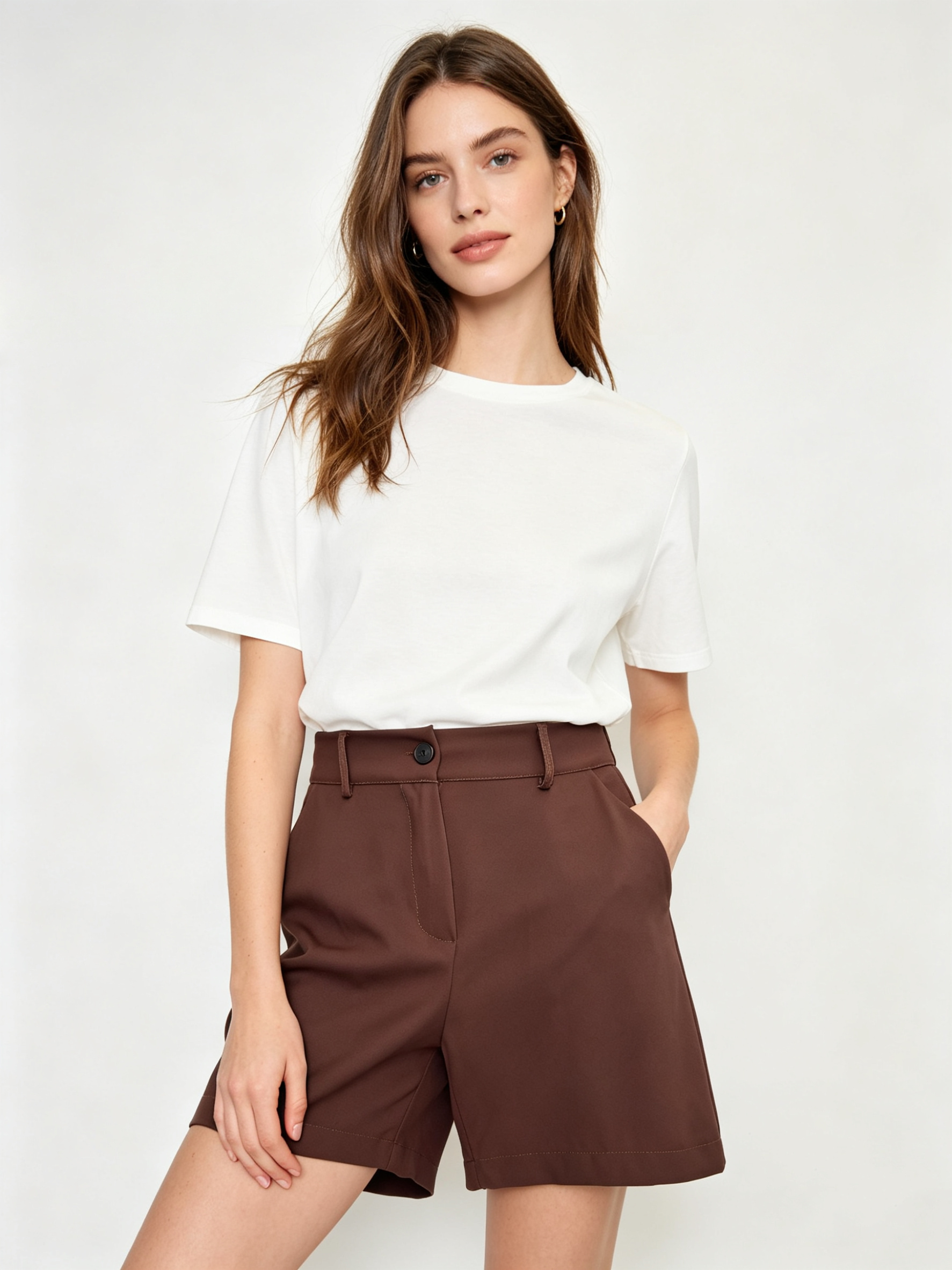Wholesaler DOREMI - High-waisted Bermuda shorts