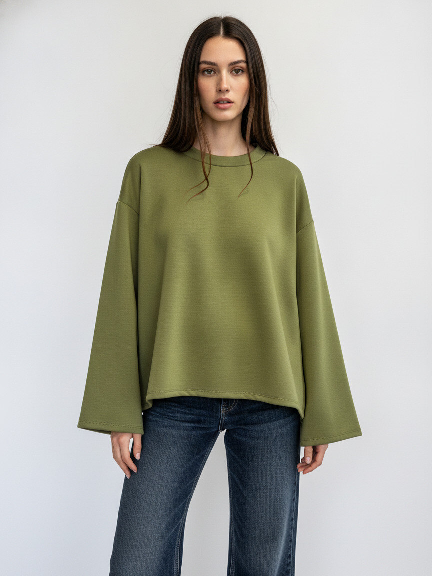 Wholesaler DOREMI - Sweatshirt with wide long sleeves