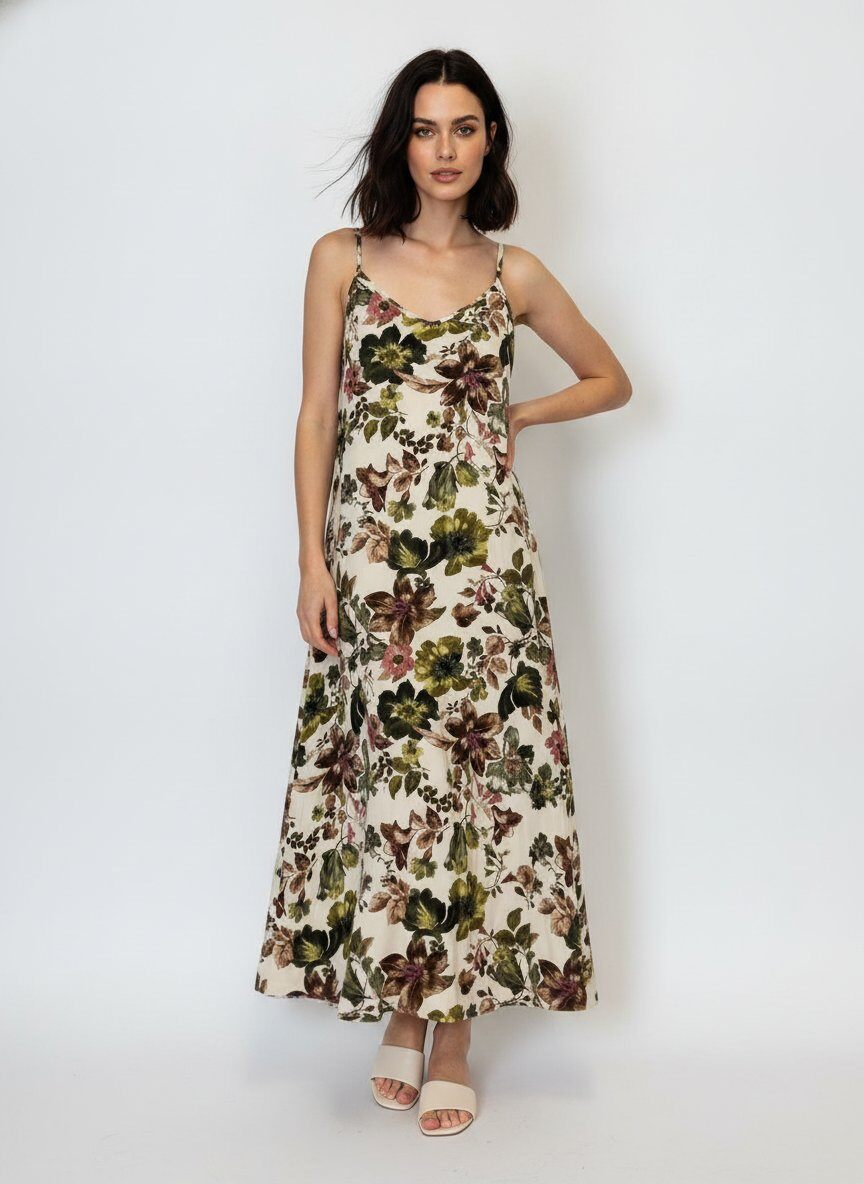 Großhändler DOREMI - Bedrucktes Viskosekleid