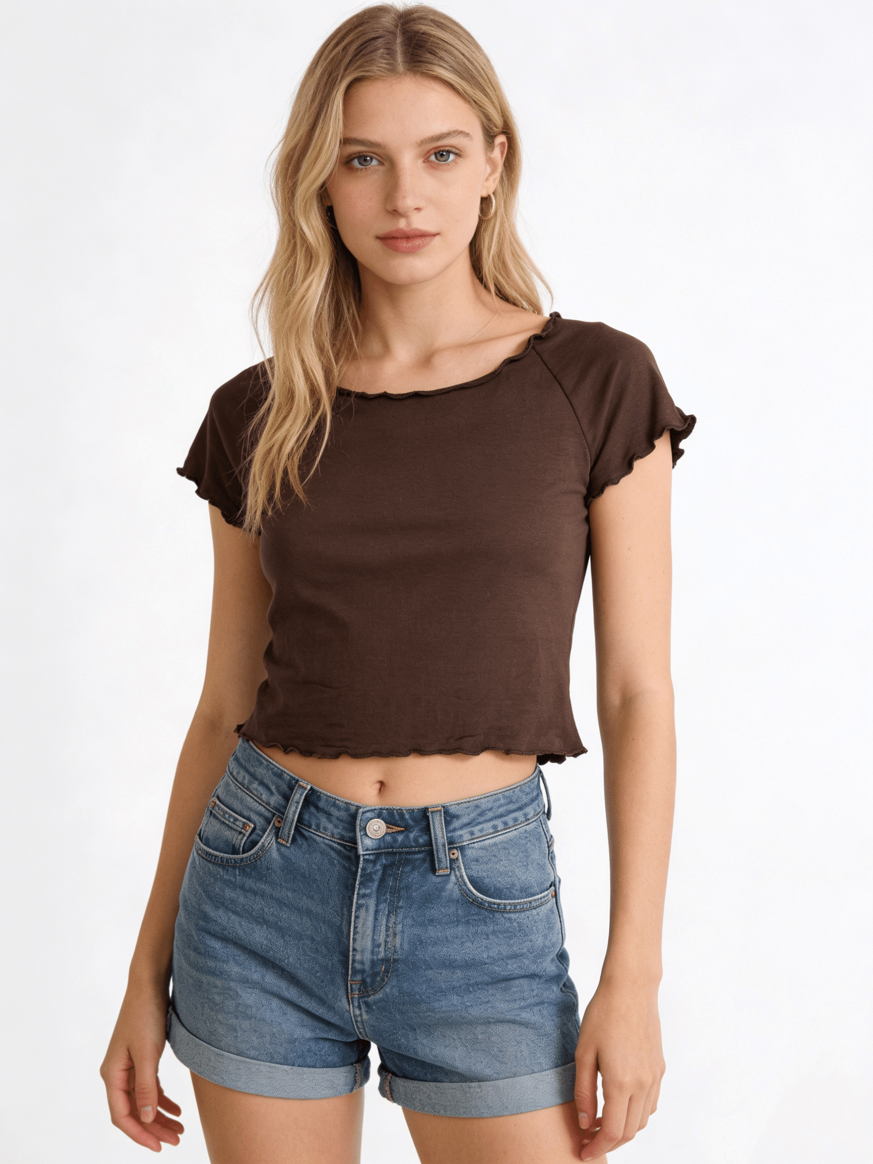 Mayorista DOREMI - Camiseta corta con fruncidos