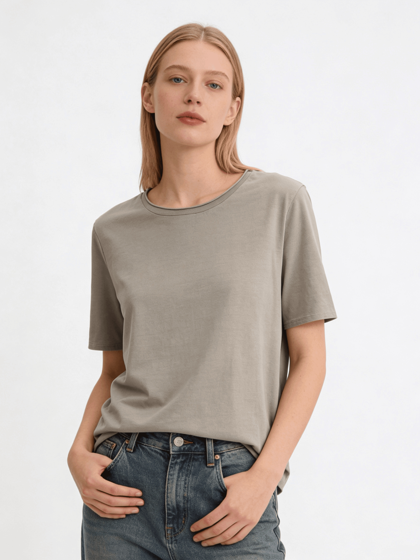 Wholesaler DOREMI - T-shirt with rolled collar