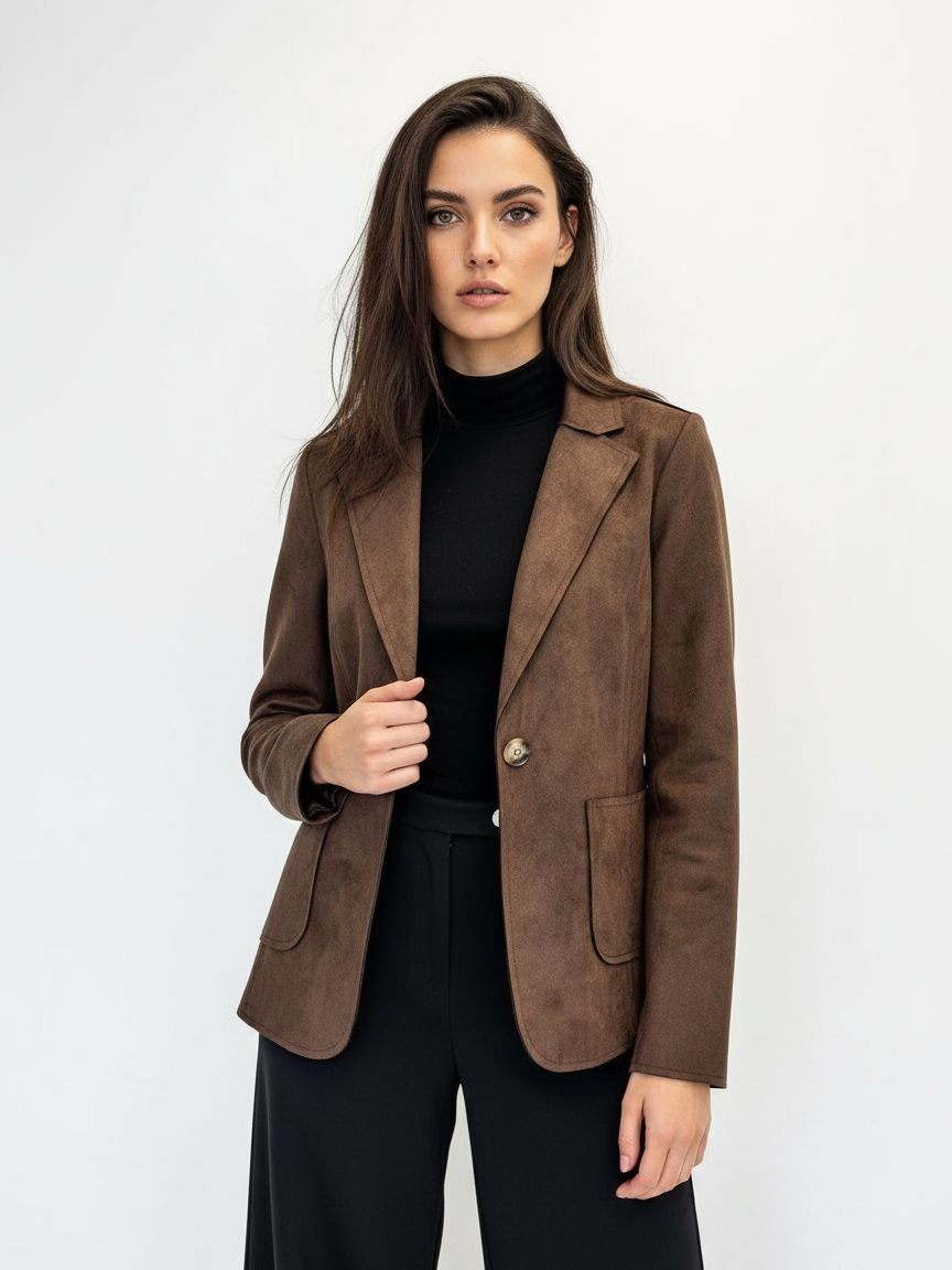 Wholesaler DOREMI - Tailored suede jacket