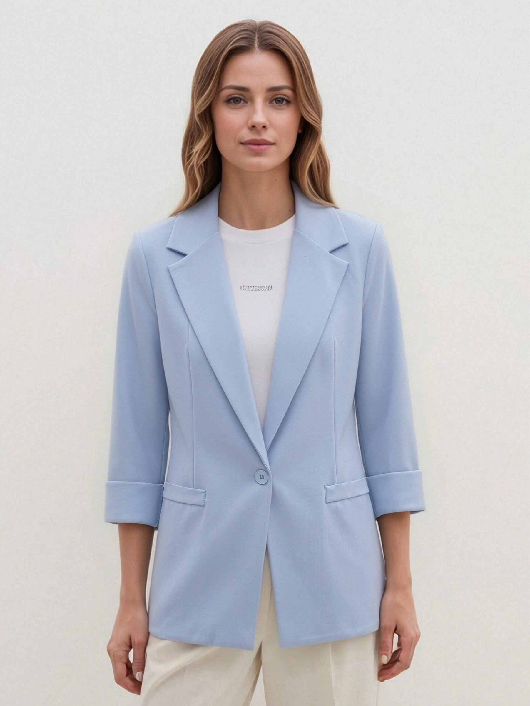 Wholesaler DOREMI - Single-breasted Milano knit blazer