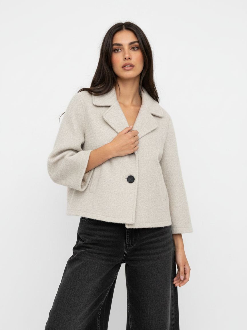 Wholesaler DOREMI - Short single-breasted bouclé coat