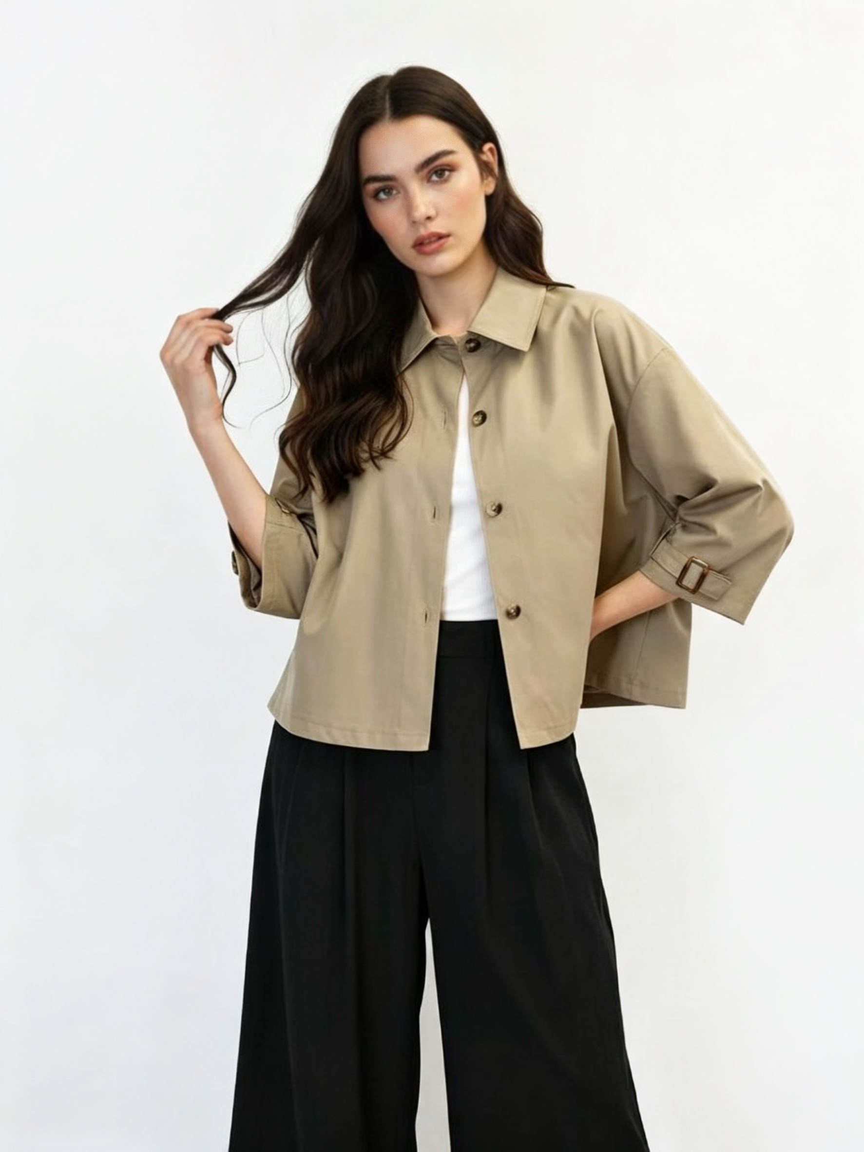 Wholesaler DOREMI - Soft short trench coat