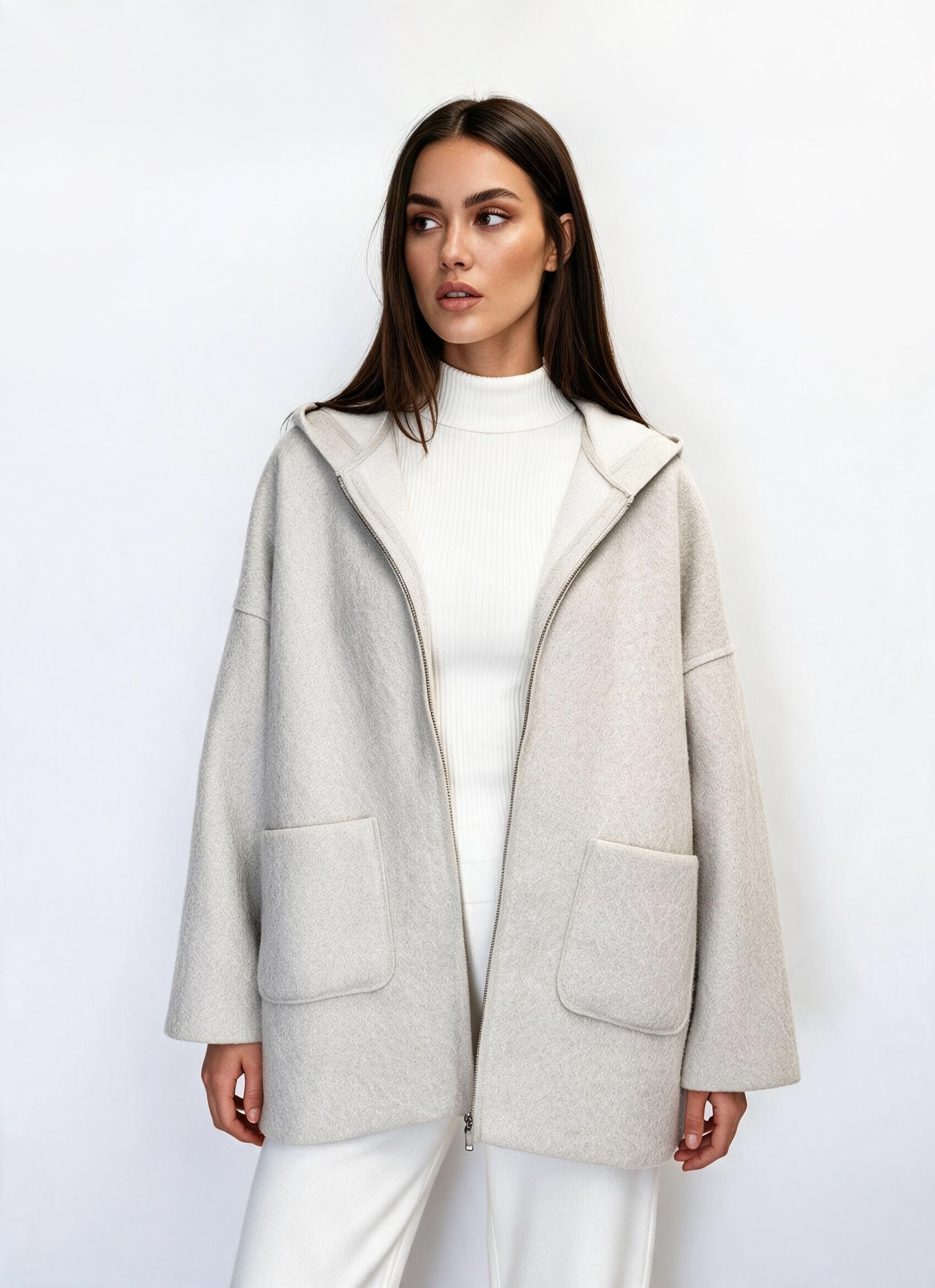 Wholesaler DOREMI - Hooded bouclé jacket