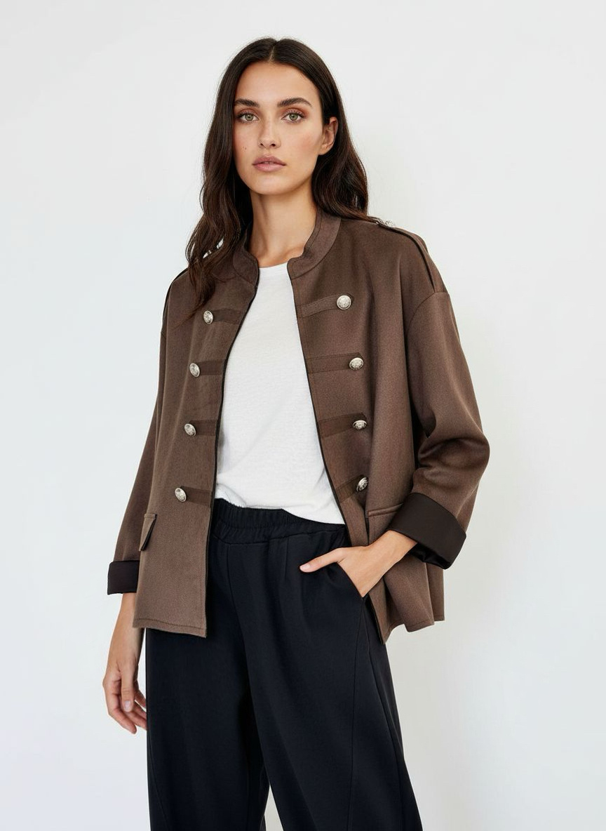 Wholesaler DOREMI - Suede military-style jacket