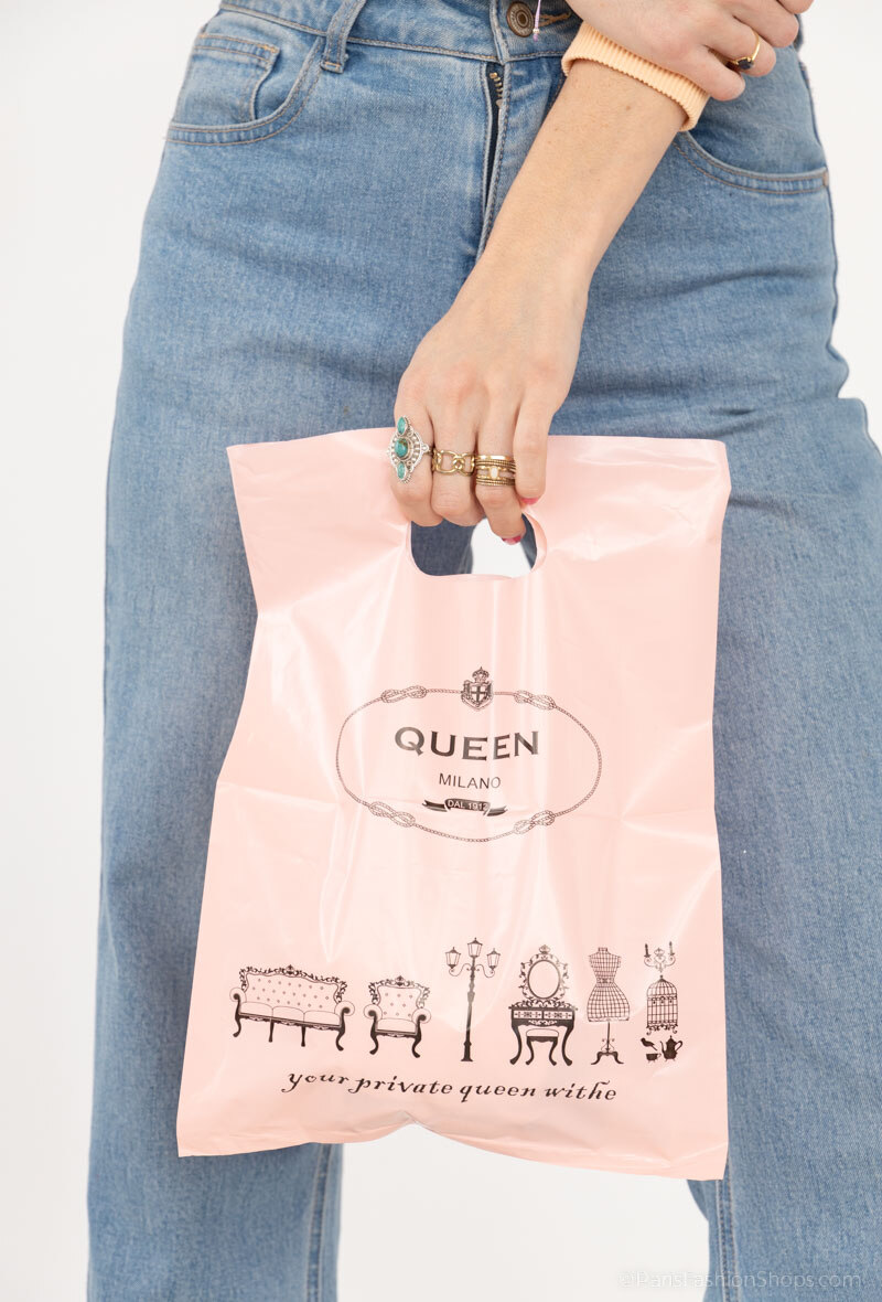 Großhändler DT XENON - Tragetasche mit ausgestanztem Griff, Größe 35x45cm, bedruckt QUEEN