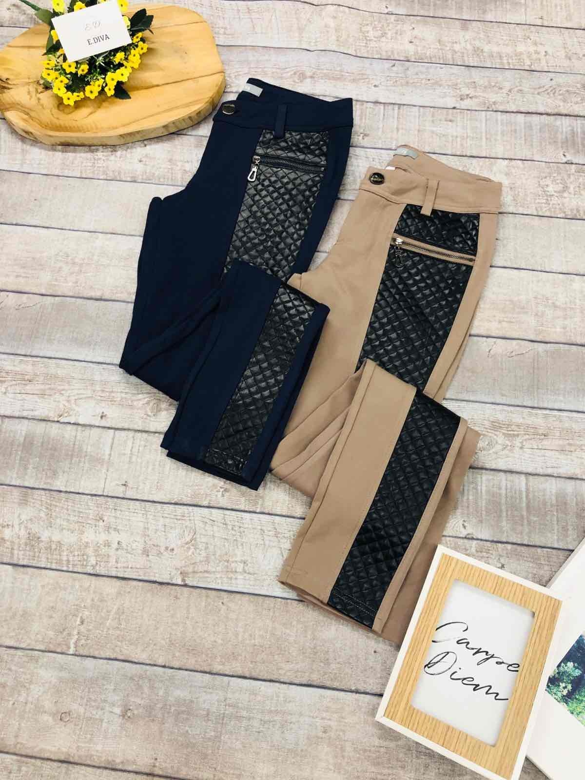 Grossiste E.DIVA - 5074-Leggings avec bande élastique à la taille
