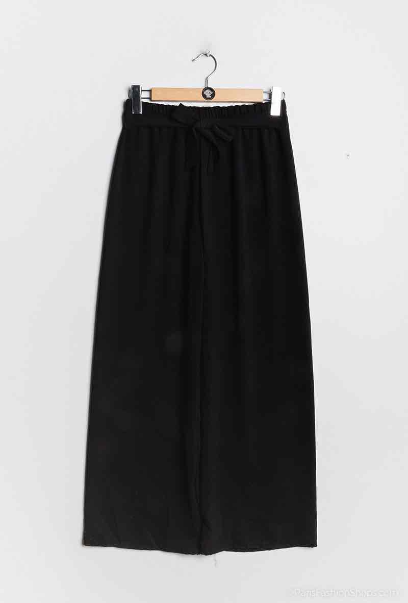 Wholesaler E.DIVA - Wide-leg fluid trousers with belt