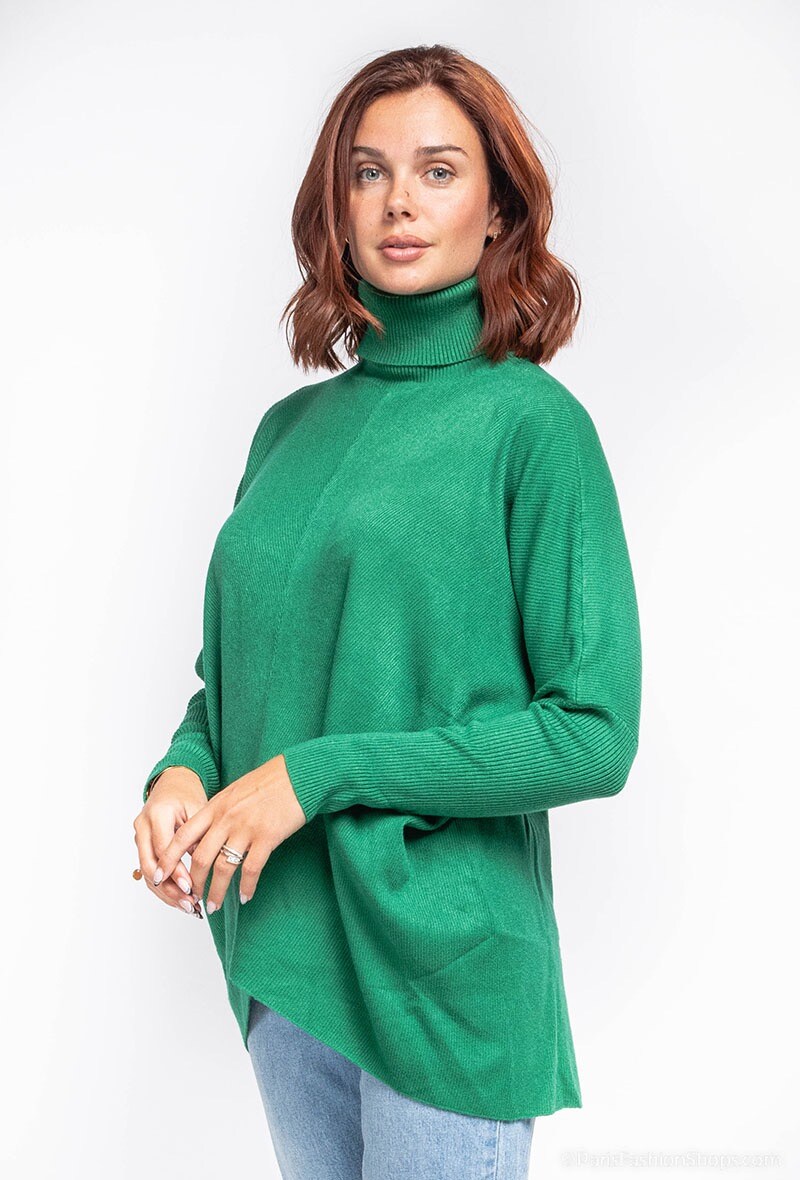 Wholesaler E.DIVA - Oversized knitted turtleneck jumper