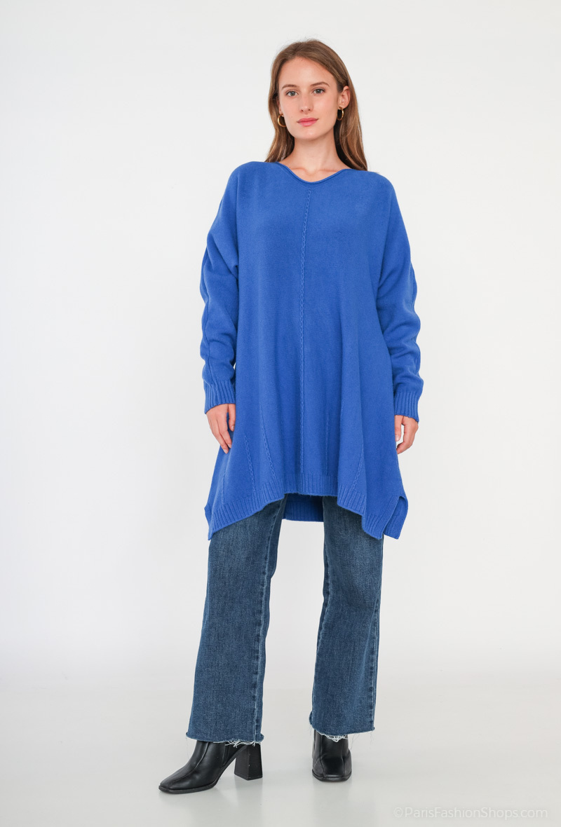 Wholesaler E.DIVA - Long tunic sweater