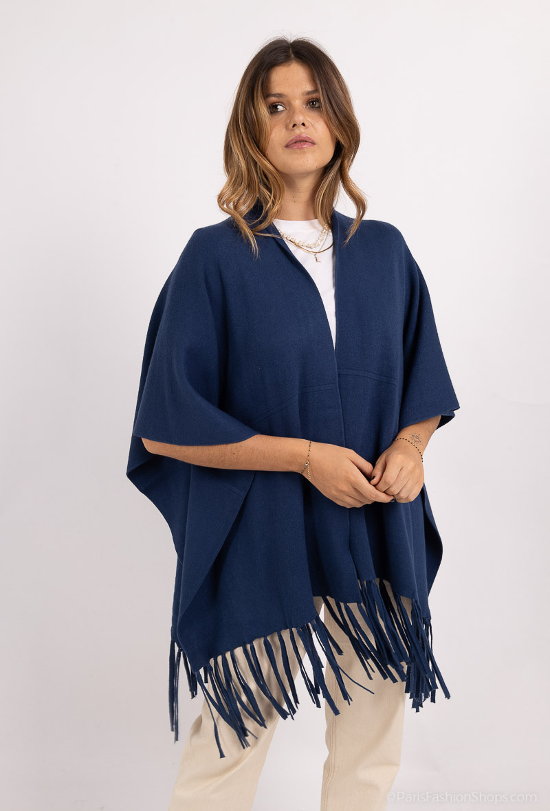 Wholesaler E.DIVA - Hooded jumper waistcoat with pockets