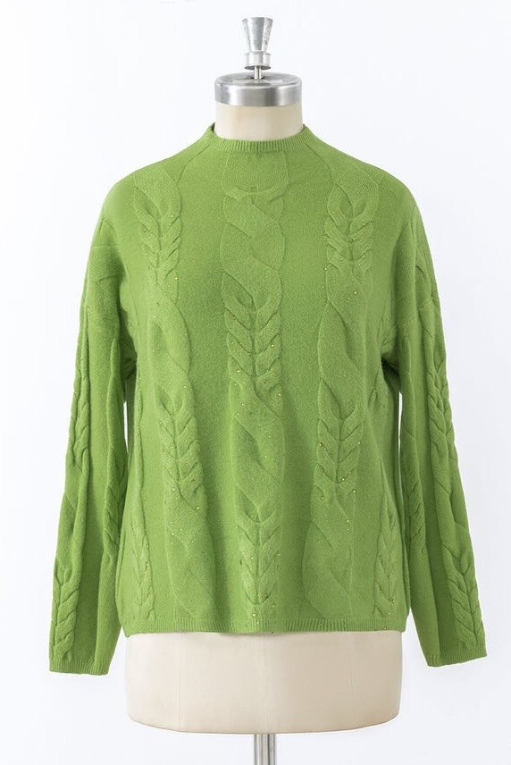 Wholesaler E.DIVA - Sweater with pompom/flower brooch with buttons on the back