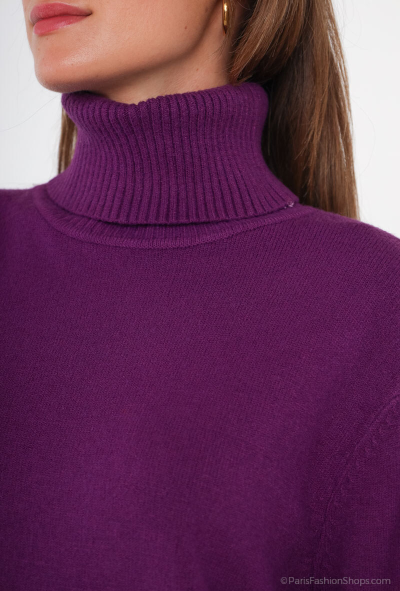 Wholesaler E.DIVA - Plus size turtleneck sweater