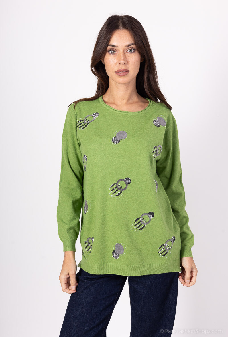 Wholesaler E.DIVA - Hooded jumper waistcoat with pockets