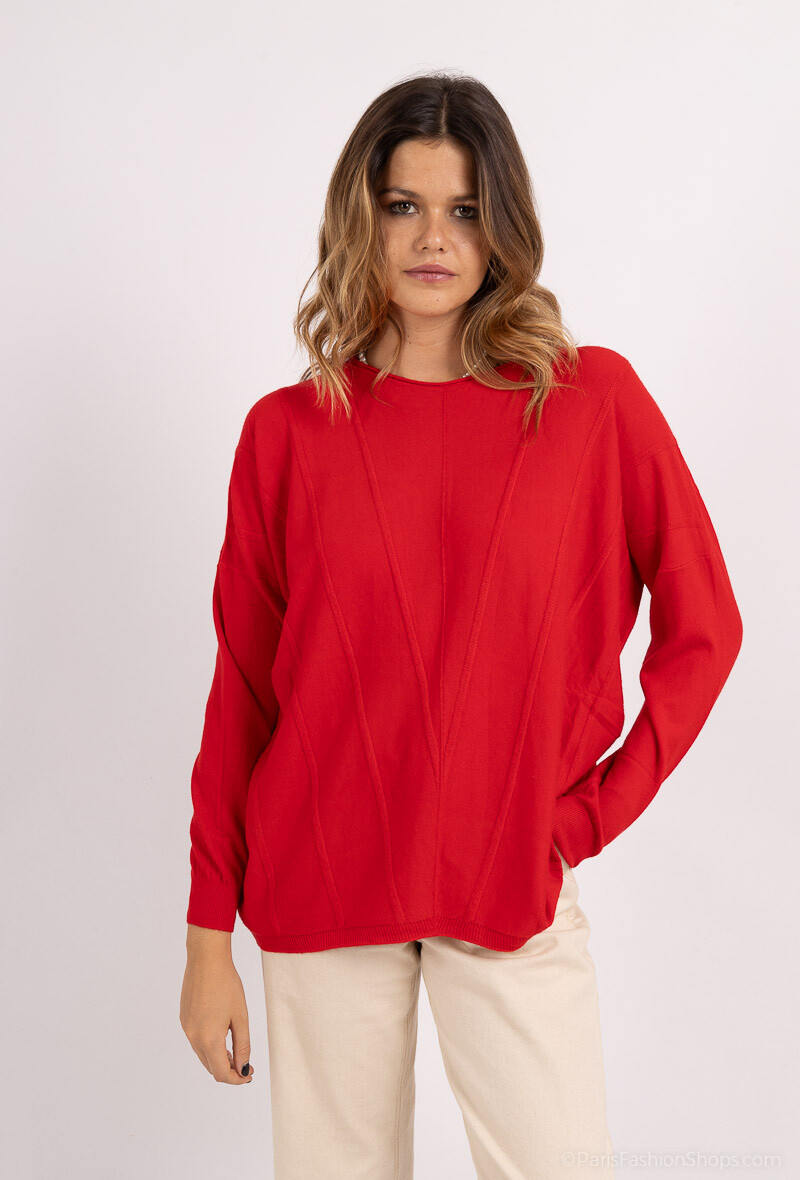 Wholesaler E.DIVA - Sweater with geometric pattern