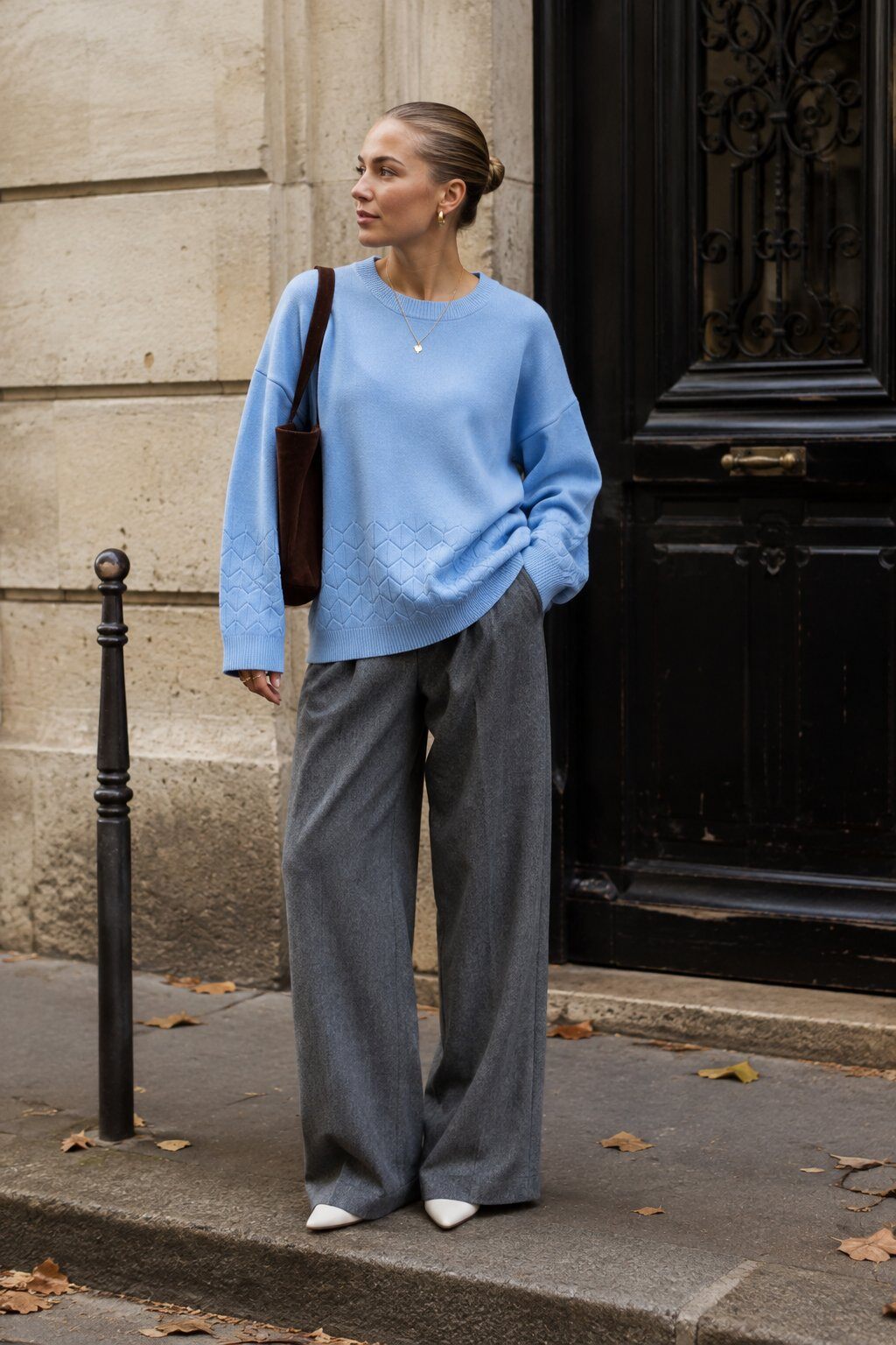 Grossiste E.DIVA - Pull à motif géométrique femme