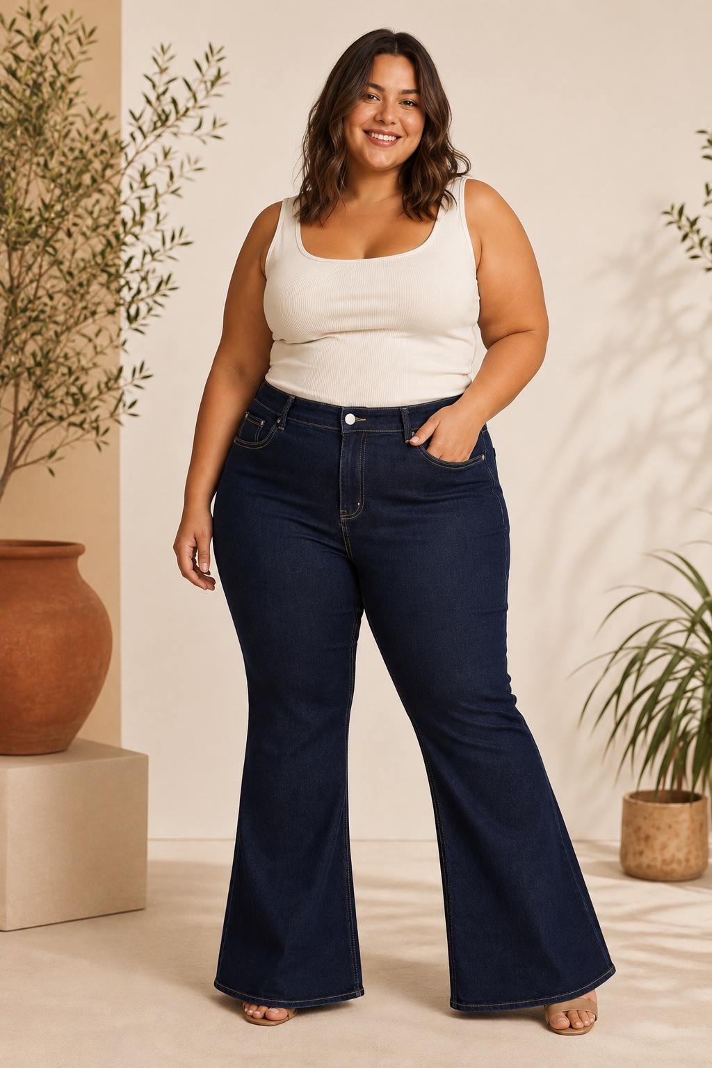 Grossiste E&F - JEANS PATTES D'ELEPHANT