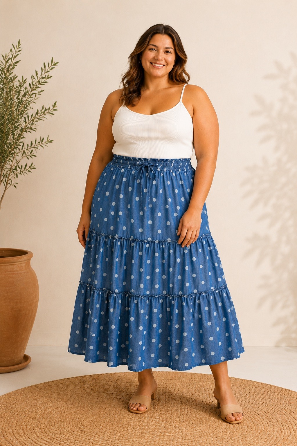Grossista E&F - Gonna a Pois 100cm