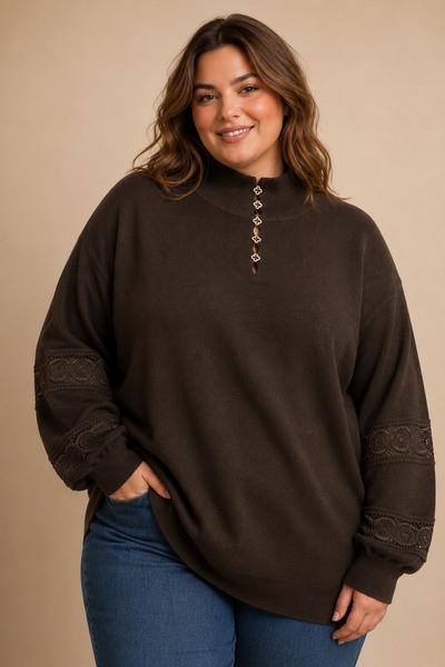 Grossista E&F - MAGLIONE CHRISTINE COLLO ALTO Grossista E&F - MAGLIONE CHRISTINE COLLO ALTO