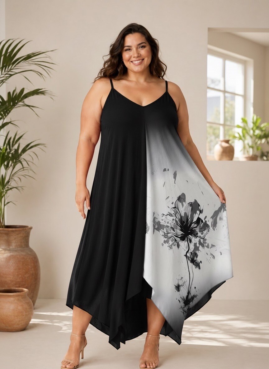Wholesaler E&F - ASYMMETRICAL STRAP DRESS