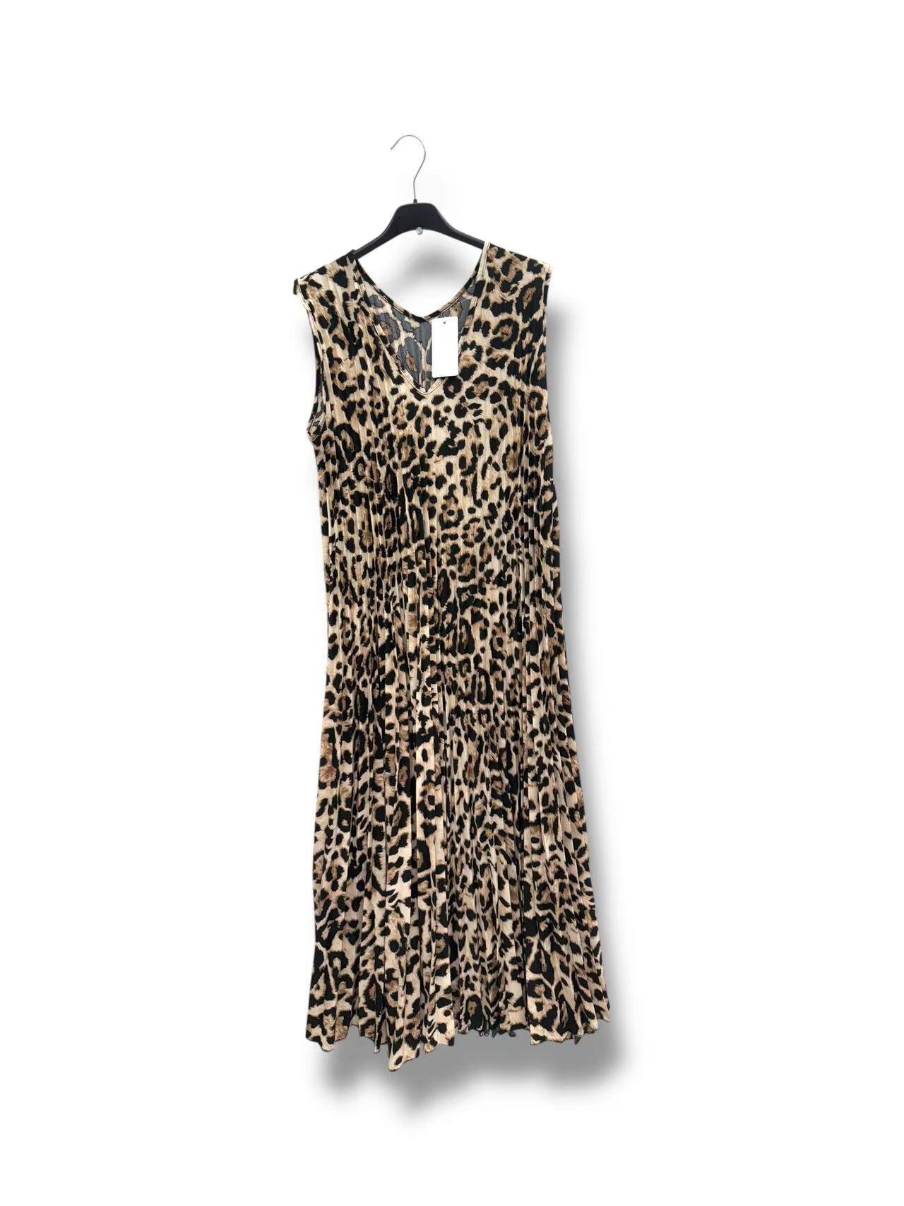 Großhändler E&F - GEFALTETES LEOPARDENKLEID