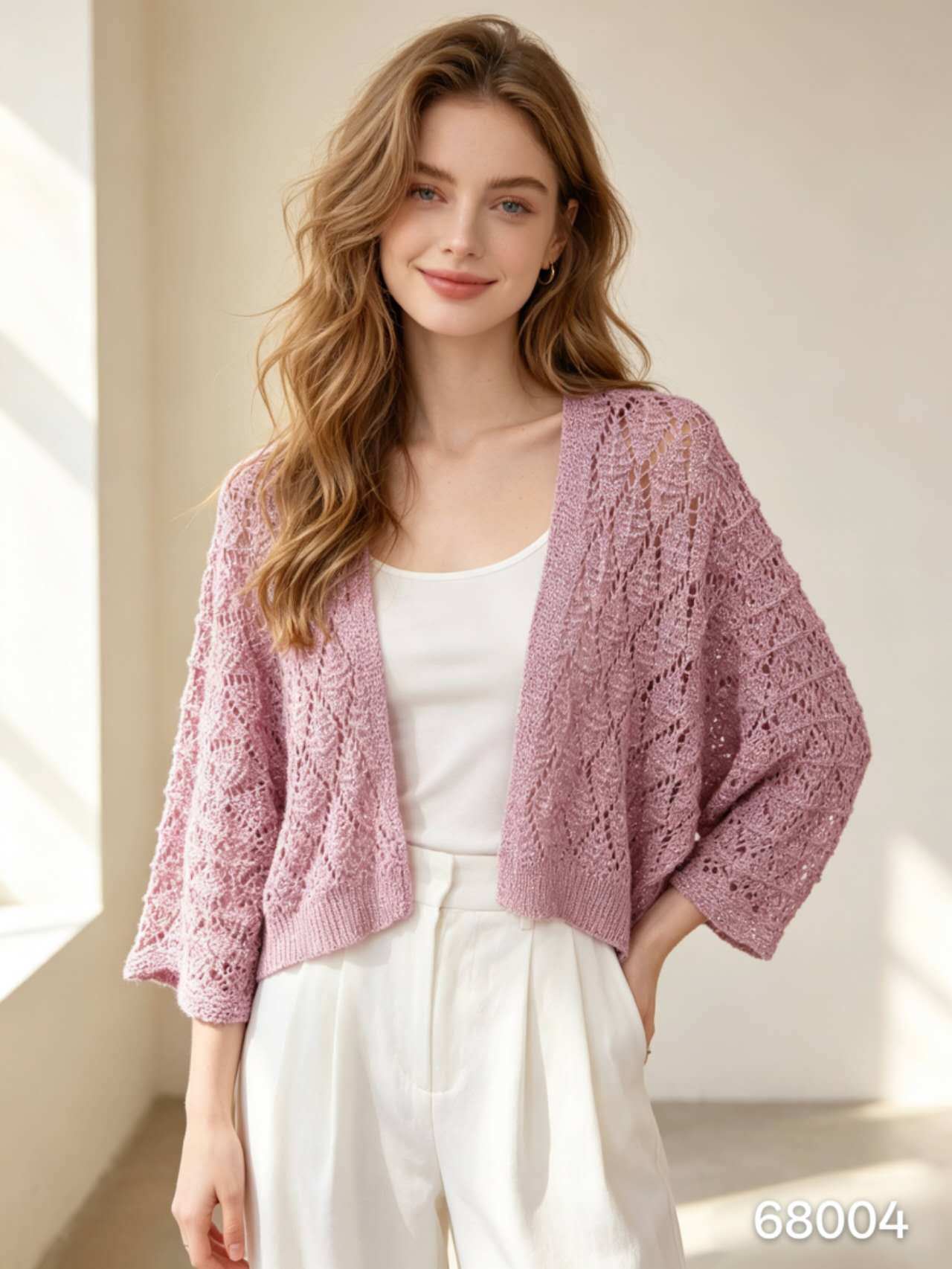 Wholesaler EMAGLIFICIO - Knit batwing sleeve cardigan