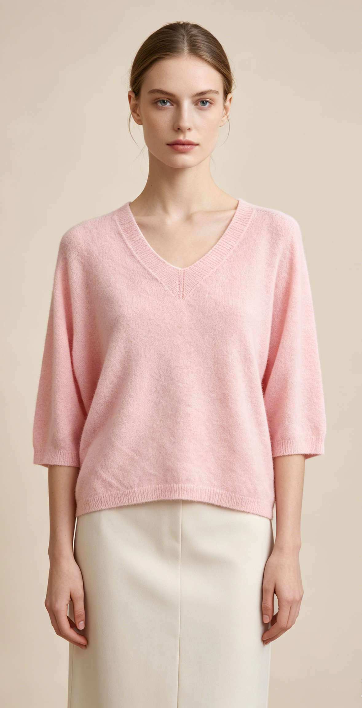 Grossiste E-MAGLIFICIO - PULL À MANCHES COURTES TRICOTÉ D'UNE SEULE PIÈCE