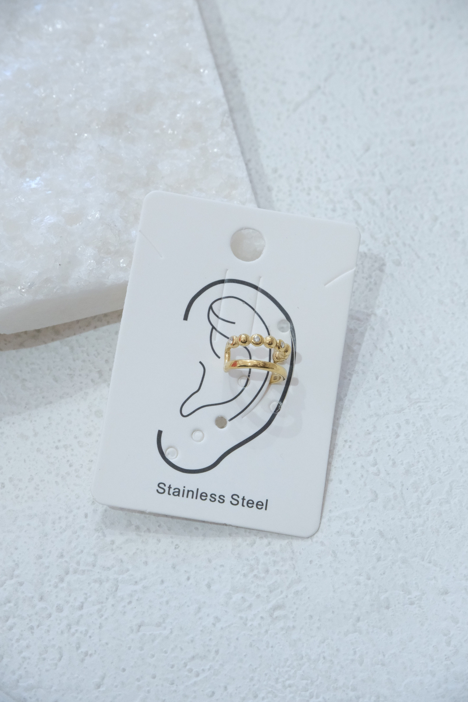 Wholesaler Eclador Bijoux - EAR CUFF in stainless steel.  Women's ear ring