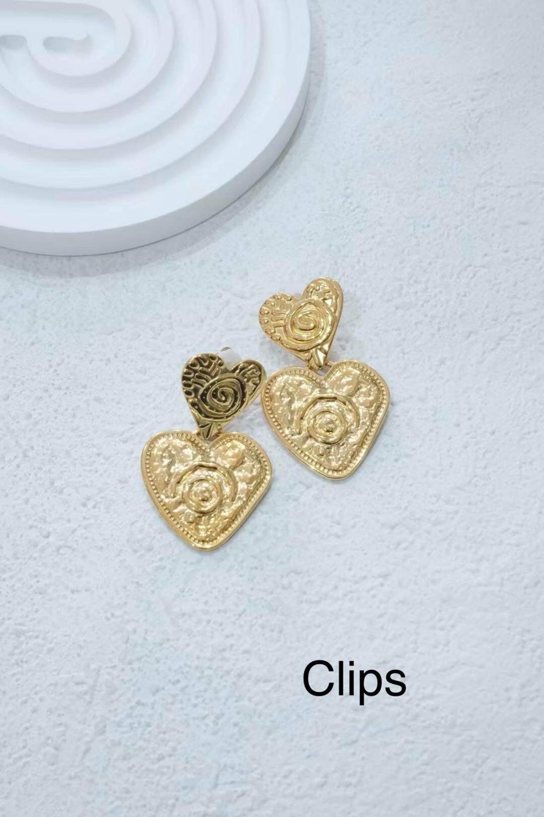 Grossiste Eclador Bijoux - Boucles d’oreilles  clips en acier Inoxydable